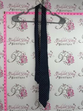 John comfort Silk tie Men's Navy Polka Dot Tie - Classic Formal Accessory London
